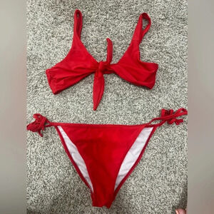 RED BIKINI SET